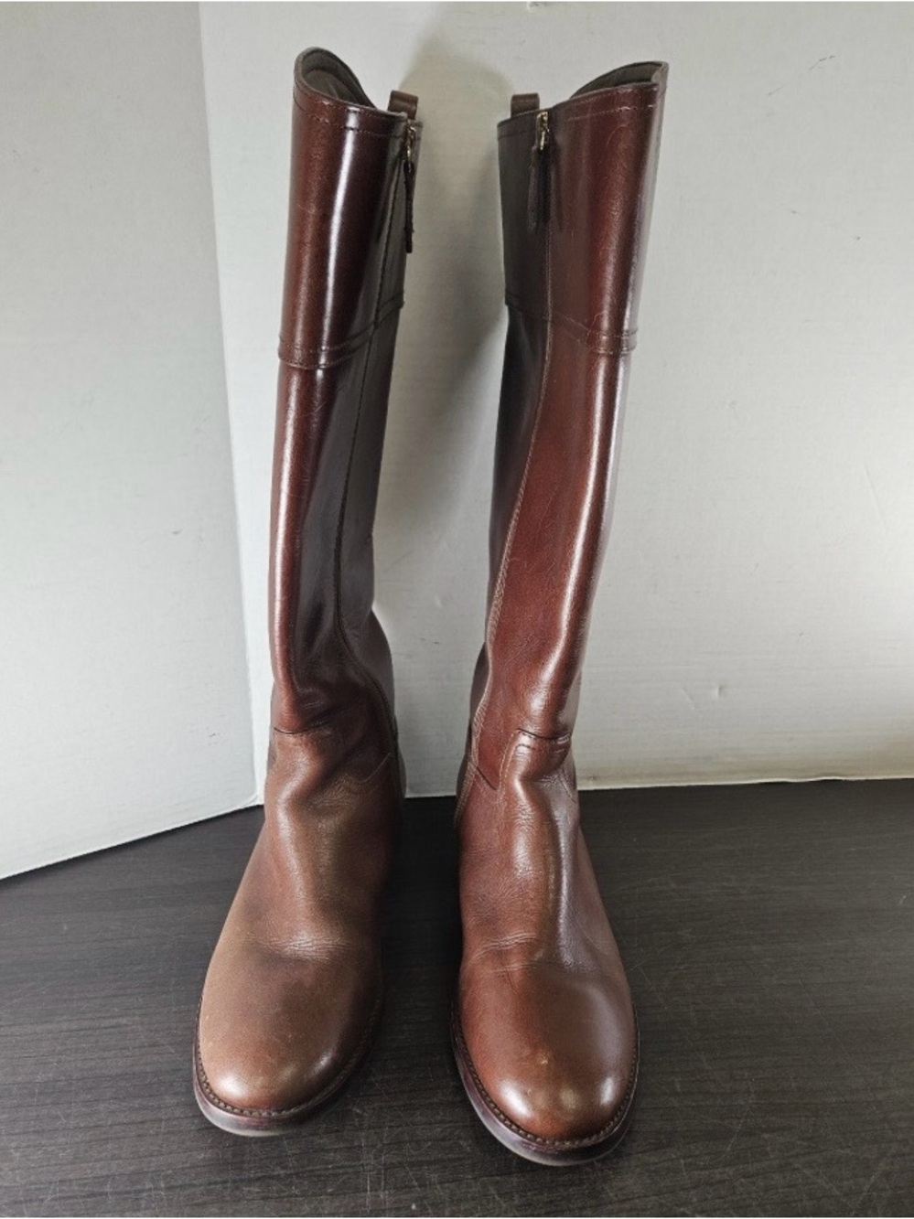 Tory Burch Kiernan Leather Riding Boots - Picture 3 of 6